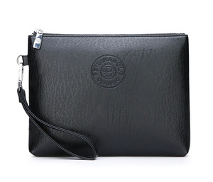Nouvelle Pochette Homme Décontractée en Cuir PU, Grande Capacité, Sac à Téléphone, Portefeuille et <span class=keywords><strong>Porte</strong></span>-<span class=keywords><strong>Monnaie</strong></span> Doublé Polyester avec Fermeture Éclair - Product Image 3