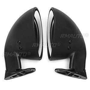 L+R Racing California Universal Retro <b>Door</b> Wing Side <b>Mirror</b> Universal Fit Vintage Matte Black <b>Mirror</b> Motorcycles Parts - Product Image 3