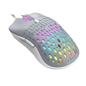 Một con chuột chơi game sáu nút có dây bán chạy với các lỗ phát sáng, mát mẻ và thiết kế có dây - Product Image 3