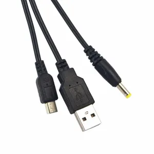 Nuevo para PSP 2 en 1 Cargador USB Cable adaptador de corriente 1,2 m para PSP 2000 3000 cable