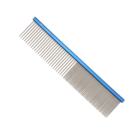 Outil de toilettage 2 en 1 pour animaux de compagnie Carbon Barber Cellouse Orange Rat Tail Parting Peigne Brosse Souffleur Pour Lapin