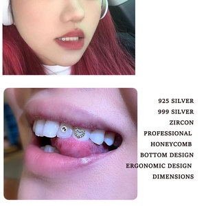 เครื่องประดับฟันยอดนิยมลดราคา วัสดุเงิน ประดับเพชรซิร์คอน ชุดอุปกรณ์ตกแต่งฟันด้วยเพชร ชุดอุปกรณ์ตกแต่งฟันด้วยเพชรทอง - Product Image 5