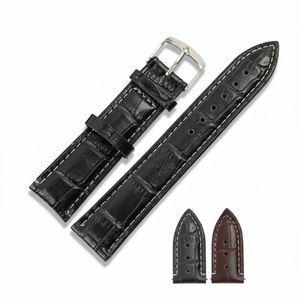 Correa de reloj de pulsera de cuero PU de calidad para Galaxy Watch Band Accesorios de moda compatibles para hombres y mujeres - Product Image 1