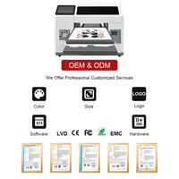 Imprimante à plat A3 mobile pour t-shirts, double tête d'impression XP600, machine d'impression rapide, imprimantes DTG pour les entreprises de vêtements