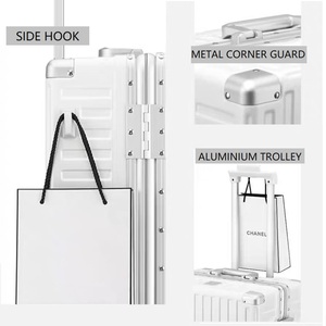 Custodia da viaggio multifunzione da uomo e donna con struttura in alluminio per PC valigia con portabicchieri USB con ricarica bagagli da <span class=keywords><strong>cabina</strong></span> valigia - Product Image 4