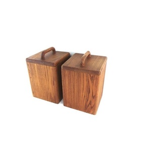 Dernier pot de fruits secs tendance pour la maison récipient en bois vintage décoratif ustensiles de cuisine pot de stockage de fruits bidon en bois - Product Image 2