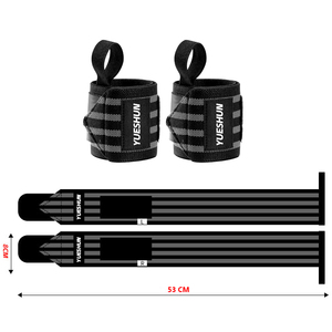 Biểu Tượng Tùy Chỉnh Polyester Cổ Tay Kết Thúc Tốt Đẹp Unisex Tập Thể Dục Đào Tạo Phòng Tập Thể Dục Trọng Lượng Nâng Dây Đeo Cổ Tay Cho Powerlifting - Product Image 5