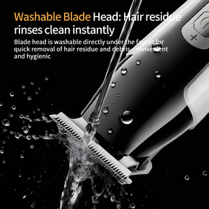 Máquina Cortadora de <span class=keywords><strong>Barba</strong></span> Inalámbrica <span class=keywords><strong>para</strong></span> Hombre, con 5 Modos de Velocidad Ajustable y Batería Recargable - Product Image 3