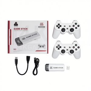 Controlador de juegos inalámbrico Game Stick 4K con dos controles inalámbricos para PC y consola de juegos de TV (enchufe estadounidense) - Product Image 2