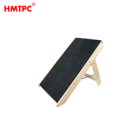 Escalier pliable réglable en bois pour animaux de compagnie, tapis anti-griffures, rampe portable pour chiens et chats