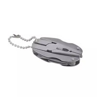 Pince pliante en acier multifonctionnelle Tournevis Porte-clés Couteau de poche Outil EDC pour la survie en plein air Camping