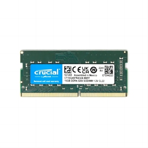 <span class=keywords><strong>CRUCIAL</strong></span> Mémoire pour ordinateur portable 16 Go <span class=keywords><strong>DDR4</strong></span> 3200MHz 1.2V SO-DIMM PC4-25600 - Product Image 1