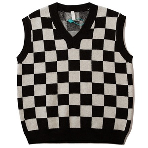 Gilet en maille Jacquard pour hommes, chandail personnalisé en coton tricoté pour adolescents, offre spéciale - Product Image 5