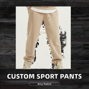 Pantalones Deportivos de Felpa Francesa, 100% Algodón, Estilo Hip Hop, al por Mayor, Personalizados, para Hombre, Fitness, Deporte, Correr, Tallas Grandes, Lisos - Product Image 3