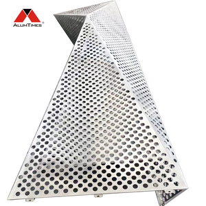 Système de bardage de façade extérieure <span class=keywords><strong>en</strong></span> aluminium pour bâtiments - Panneaux muraux décoratifs 3D <span class=keywords><strong>en</strong></span> <span class=keywords><strong>métal</strong></span> massif - Product Image 4