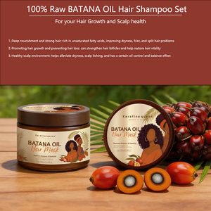 Ensemble Shampooing et Après-Shampooing à l'Huile de Batana 100% Naturelle, Traitement <span class=keywords><strong>pour</strong></span> la Croissance <span class=keywords><strong>des</strong></span> Cheveux et du Cuir Chevelu, Shampooing Sans Sulfate à l'Huile de Batana - Product Image 2