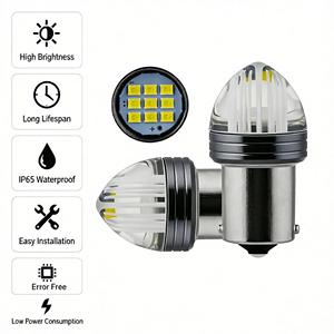 נורת <span class=keywords><strong>LED</strong></span> 9 SMD 12V 1156 1157  BA15S/BA15D  לרכב ואופנוע, נורת איתות, בלימה ופנס אחורי, נורת החלפה. - Product Image 3