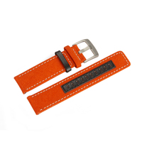 Conception personnalisée en cuir rembourré multicolore taille normale à la mode toile à voile bracelets de montre doublure résistante à l'eau coutures lumineuses