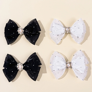 Doux princesse dentelle arcs épingle à cheveux enfants perle couronne Barrettes pinces à cheveux pour femmes filles chapeaux mode cheveux accessoires - Product Image 1