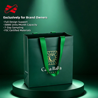 Sacs shopping en papier d'art imprimés OEM, emballage cadeau, fournisseur ODM, logo personnalisé