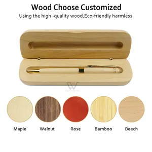 Souvenirs Best Gifts Set Customized Logo Promotional Christmas Gift Wood Ballpoint Pen With Box Gift Souvenirs