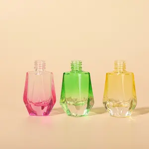 Vintage Gradient Perfume Sample Bottles 8ml Pocket Travel Size Refill Special Shape Colored Sport Perfume Glass Spray Bottles