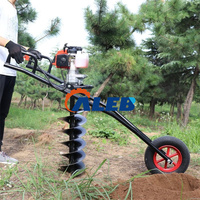 Meilleure Vente Tarière Manuelle Perceuse à Terre Prix Économique Équipement de Creusement Matériel Agricole Machine de Forage au Sol