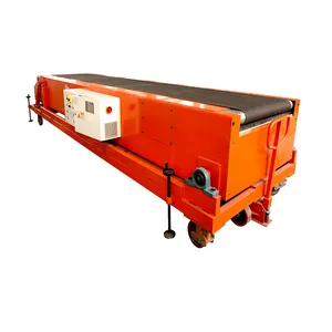 50 kg/m 컨테이너 판지 가방 로딩 자동 텔레스코픽 컨베이어 도킹