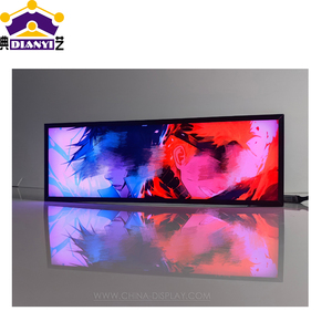 กรอบรูปแบ็คไลท์อนิ<span class=keywords><strong>เม</strong></span>ะ16X24กล่องไฟ RGB กรอบสีดำโปสเตอร์ศิลปะกล่องไฟ LED สำหรับตกแต่งผนัง - Product Image 1