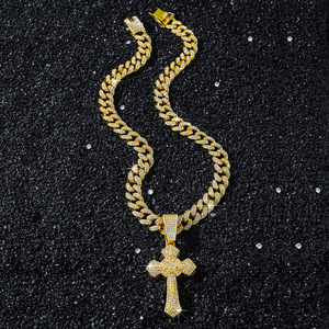 2026 Hot Selling Hiphop Style Retro <b>Cross</b> Pendant Necklace Cool Personalized Design Men's Necklaces Fashion Jewelry Wholesale - Product Image 3