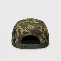 Casquette de baseball tactique vintage HBA54 à 5 panneaux en sergé, imprimé camouflage intégral, ajustable, sportive, 100 % coton, pour la pêche, la chasse et la randonnée