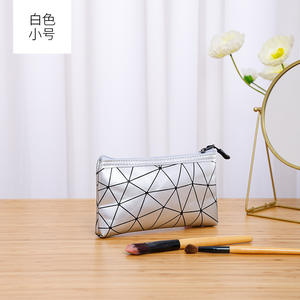 I-0495 <b>Small</b> Size Waterproof PU Makeup <b>Bag</b> with Zipper Portable Storage Toiletry Organizer Travel Pocket Cosmetic <b>Bag</b> - Product Image 5