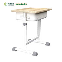 Meida Cross-border Bid Bureau d'étudiant avec chaise, style moderne minimaliste, en MDF, écologique, confortable, réglable en hauteur, avec rangement