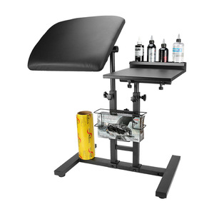 Mesa de Trabajo para Tatuajes de 40x45 cm con Altura y Ángulo Ajustables, Bandeja para Colores y Soporte para Guantes para Artistas del Tatuaje - Product Image 3