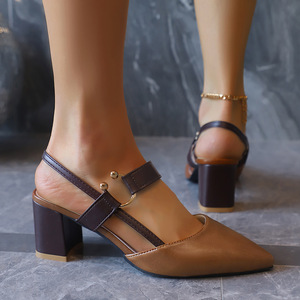 Sandales d'été 2026 légères et sexy à talons hauts pour femmes, nouveau style, bout pointu, boucle, style romain, talons ultra hauts - Product Image 4