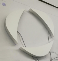 Enseigne en lettres acryliques personnalisées YIJIAO, entièrement éclairées sur le côté, avec éclairage LED, étanches, pour la décoration commerciale des centres commerciaux