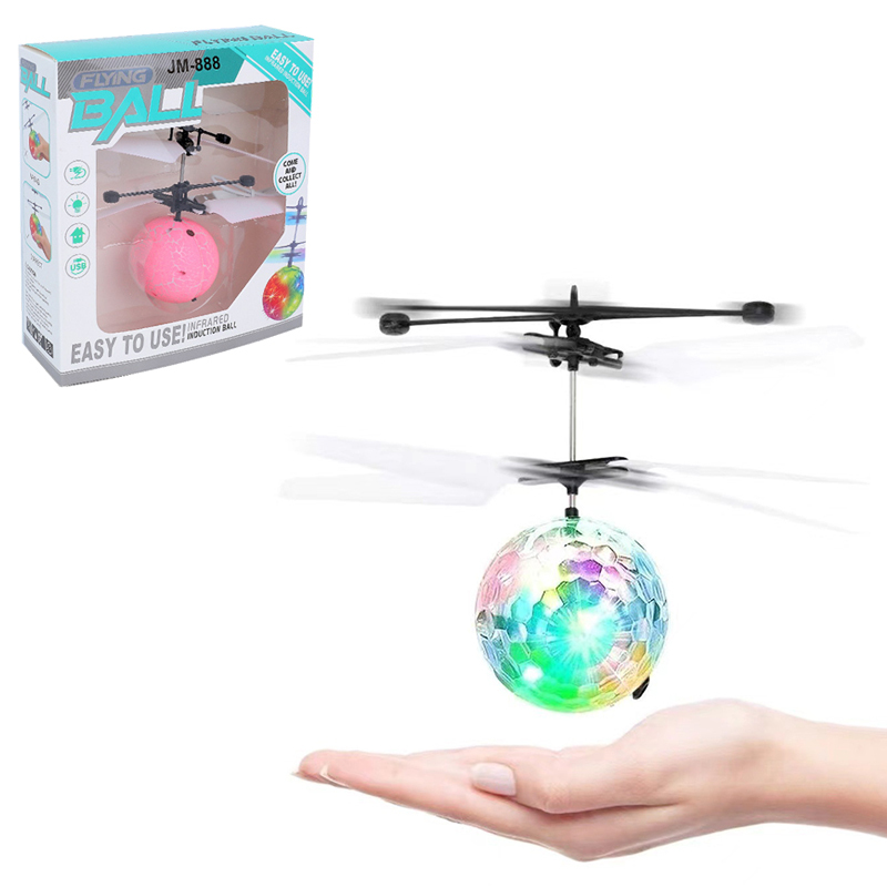 Jouet Abeille Volante électrique – Lévitation Lumineuse à Induction Manuelle – Balle Volante Rechargeable – Jeu Extérieur