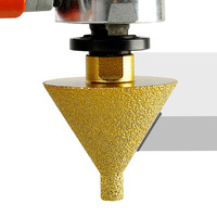 LOZLIN 5/8-11 M14 M10 Fraise à chanfreiner diamantée - Roue conique 38/50mm - pour le finissage des carreaux/marbre/granit