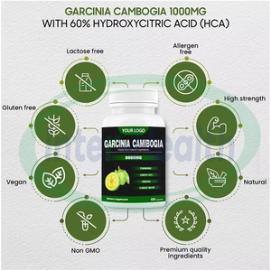 Ausreson OEM Gordura queimador Peso Perdido Suplemento Slim Hydroxycitric Ácido HCA Garcinia Cambogia Extract Capsule - Product Image 4