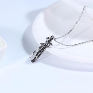 Amore donna uomo san valentino gioielli coppia ciondolo amante coppia abbracci e baci collana Set per coppia - Product Image 5