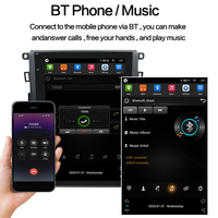 Reproductor de Audio para Auto con Pantalla Táctil de 12.1 Pulgadas, 1 DIN, Android 12, DSP, GPS, Sistema Estéreo para Mondeo 2013-2017
