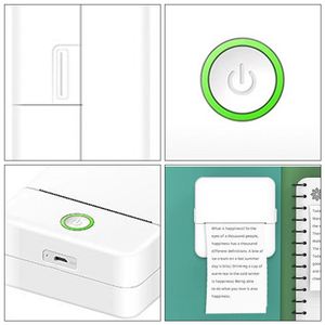 Mini imprimante photo sans fil personnalisée, imprimante photo thermique portable de poche en plastique pour téléphone portable - Product Image 5
