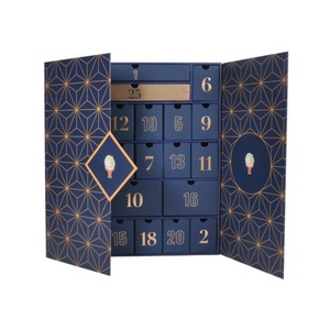 Luxury Beauty Advent Calendar <b>Box</b> 24 Days Double Door Skincare Gift <b>Box</b> <b>Empty</b> Rigid Paper Cosmetic Calendar <b>Box</b> For Makeup Perfu - Product Image 5