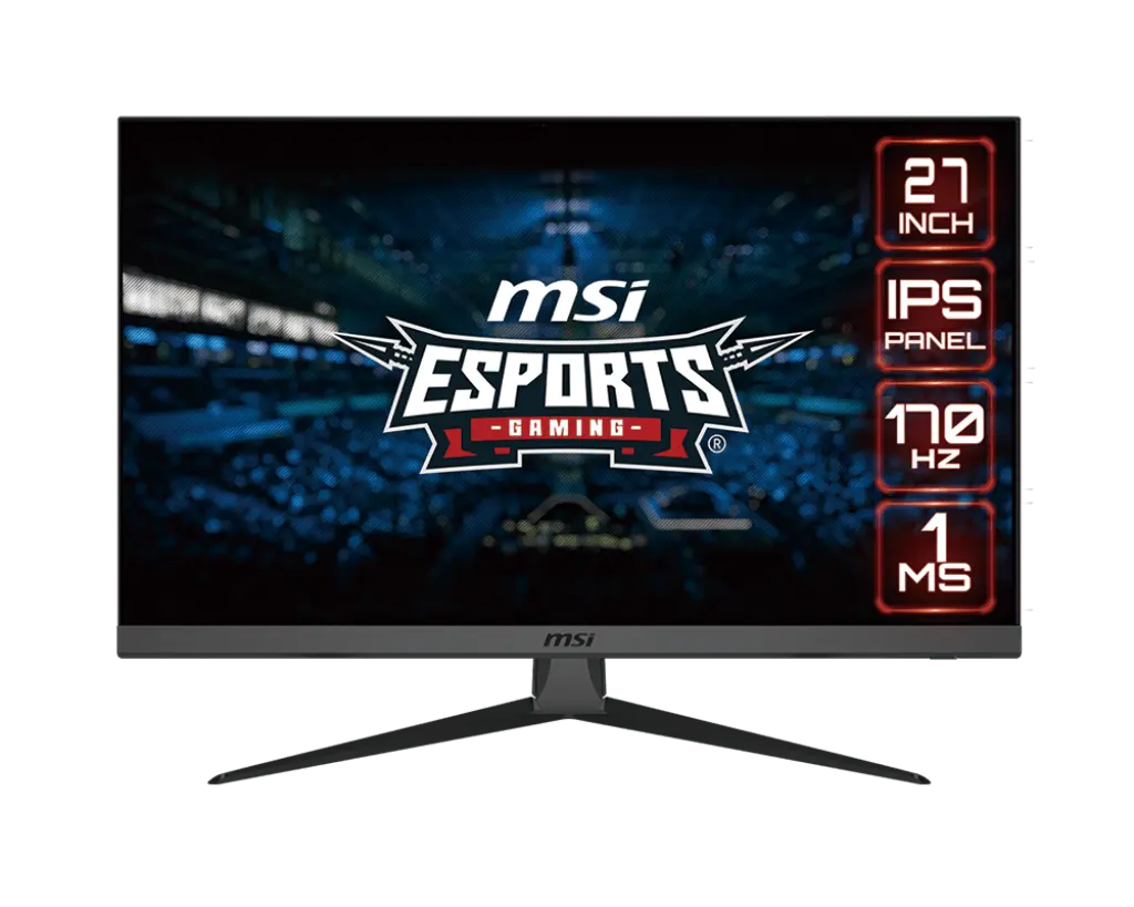 MSI G2722 27" HD IPS Monitor Wide Color Gamut 165hz-170Hz 1ms Response Gaming Computer Monitor G2722