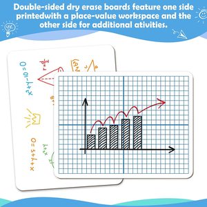 Tableau blanc effaçable à sec double face pour la pratique des nombres et <span class=keywords><strong>de</strong></span> la division longue, outil éducatif réutilisable pour enfants et étudiants - Product Image 5