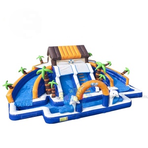 Parc aquatique gonflable flottant de grande taille <span class=keywords><strong>avec</strong></span> toboggan, <span class=keywords><strong>piscine</strong></span> gonflable, parc aquatique extérieur pour enfants - Product Image 2