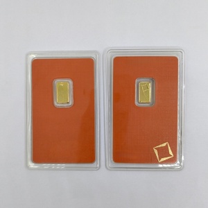Lingote de Cobre con Forma de Barra de Oro Falsa Suiza, Embalaje Sellado No Magnético, 1g, 2.5g, 5g, 10g, 20g, 31g, 50g, Lingote de Oro Sólido de 1oz - Product Image 6