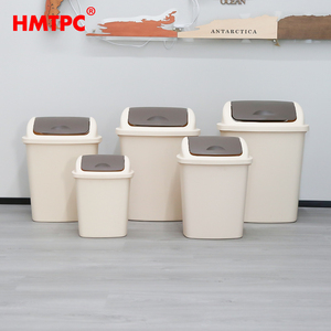 High Quality Plastic <strong>Bin</strong> Middle 10L Small Bathroom <strong>Bins</strong> with 2 Rolls <strong>Bin</strong> <strong>Liners</strong> Plastic <strong>Swing</strong> Dustbin with Lid (Light Grey) - Product Image 5