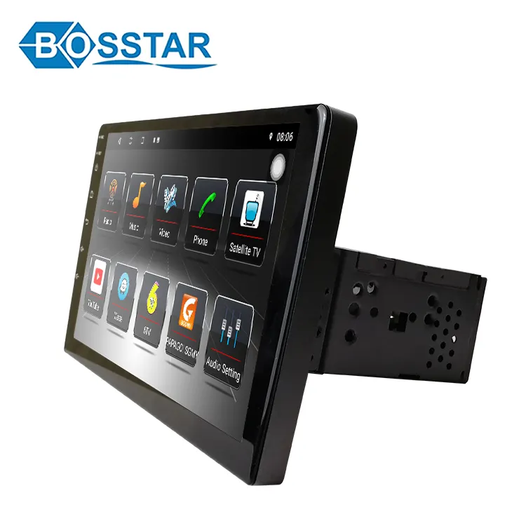 Bosstar 10 Inch Universal Android Mobil DVD Stereo Player dengan Sistem Navigasi GPS