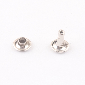 Petit rivet à double capuchon en <span class=keywords><strong>métal</strong></span> de 8x8mm bon marché pour l'attache de sangle de lanière de sac - Product Image 2